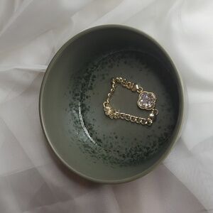 Green Ceramic‎ Trinket Dish